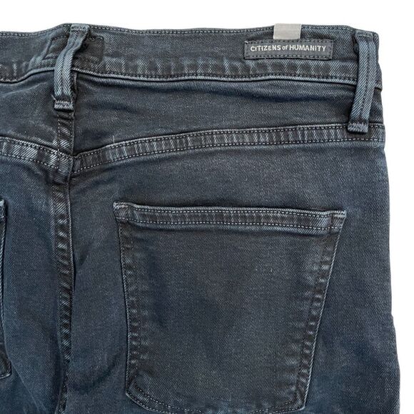 Citizens of Humanity Rocket Crop Highrise Skinny Crop Black Women's 28 - Picture 3 of 13